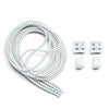 White Quick Lock No Tie Elastic Shoelaces The Original Stretchlace