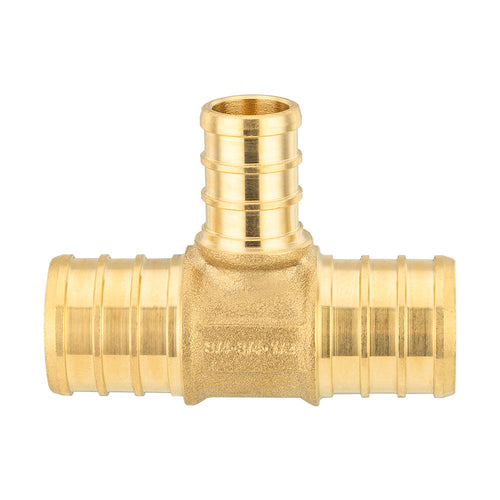 PEX-B Crimp 3/4" PEX x 3/4" PEX x 1/2" PEX Reducing Tee (Lead Free) Plumbingsell