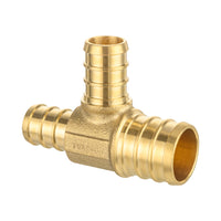PEX-B Crimp 3/4" PEX x 1/2" PEX x 1/2" PEX Reducing Tee (Lead Free) Plumbingsell