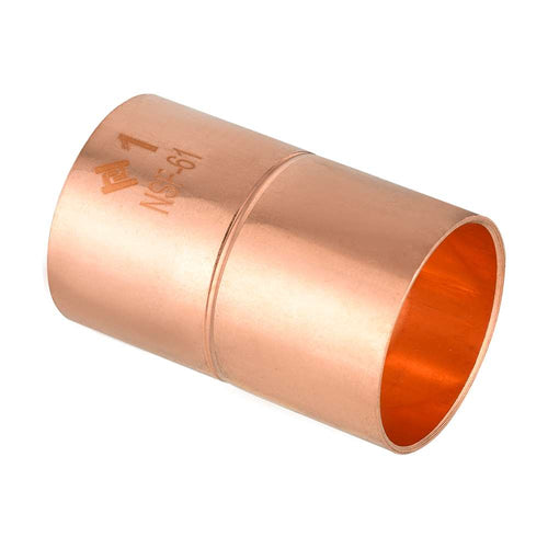 1" Copper Coupling With Rolled Stop Plumbingsell