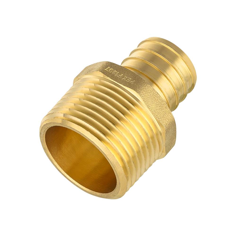 PEX-B Crimp 1" PEX x 1" NPT Male Threaded Adapter (Lead Free)