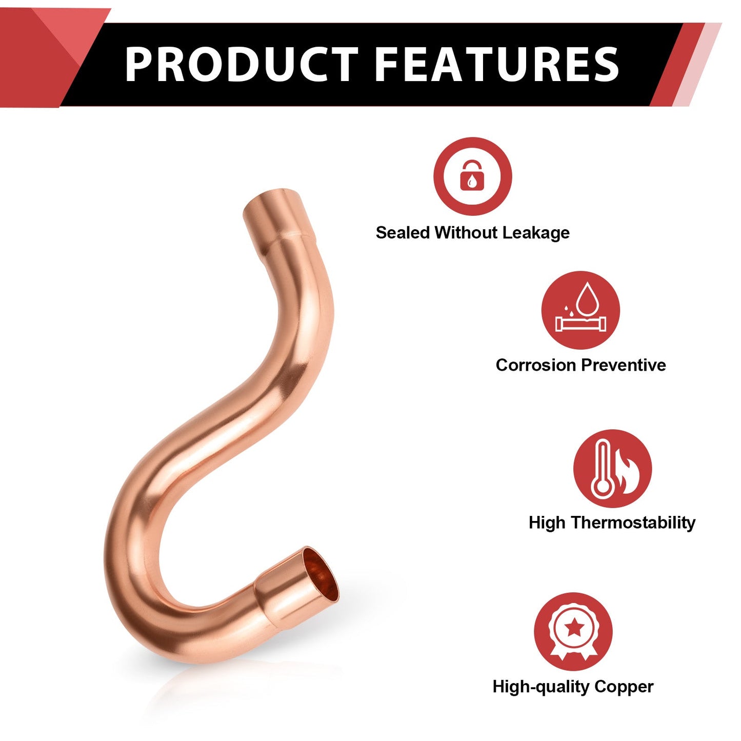 5/8" Copper Suction Line P-Trap