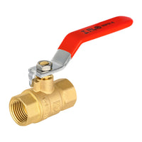 1" FNPT Ball Valve, Red (Lead Free)