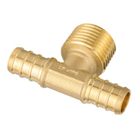 PEX-B Crimp Male Tee 1/2" PEX x 1/2" PEX x 1/2" Male Tee (Lead Free) Plumbingsell
