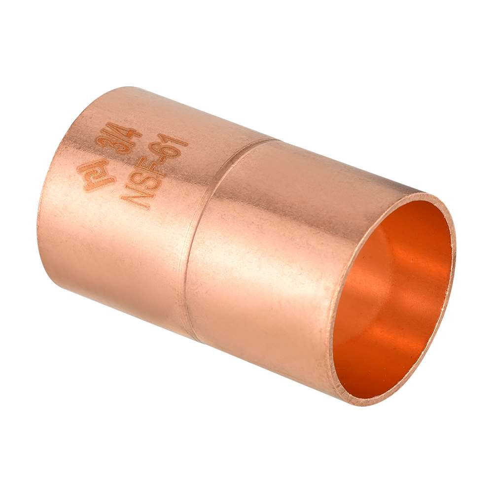 30 Pcs 3/4" Copper Coupling With Rolled Stop at Wholesale Price