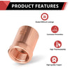 3/4" C x 1/2" FNPT Copper Female Adapter Plumbingsell