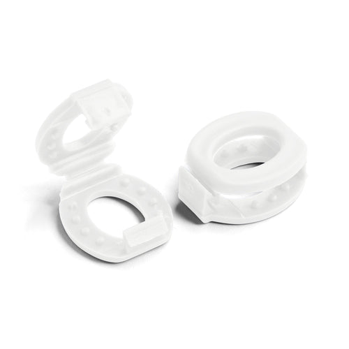 White Knot Bow Clip Shoelace Accessory The Original Stretchlace