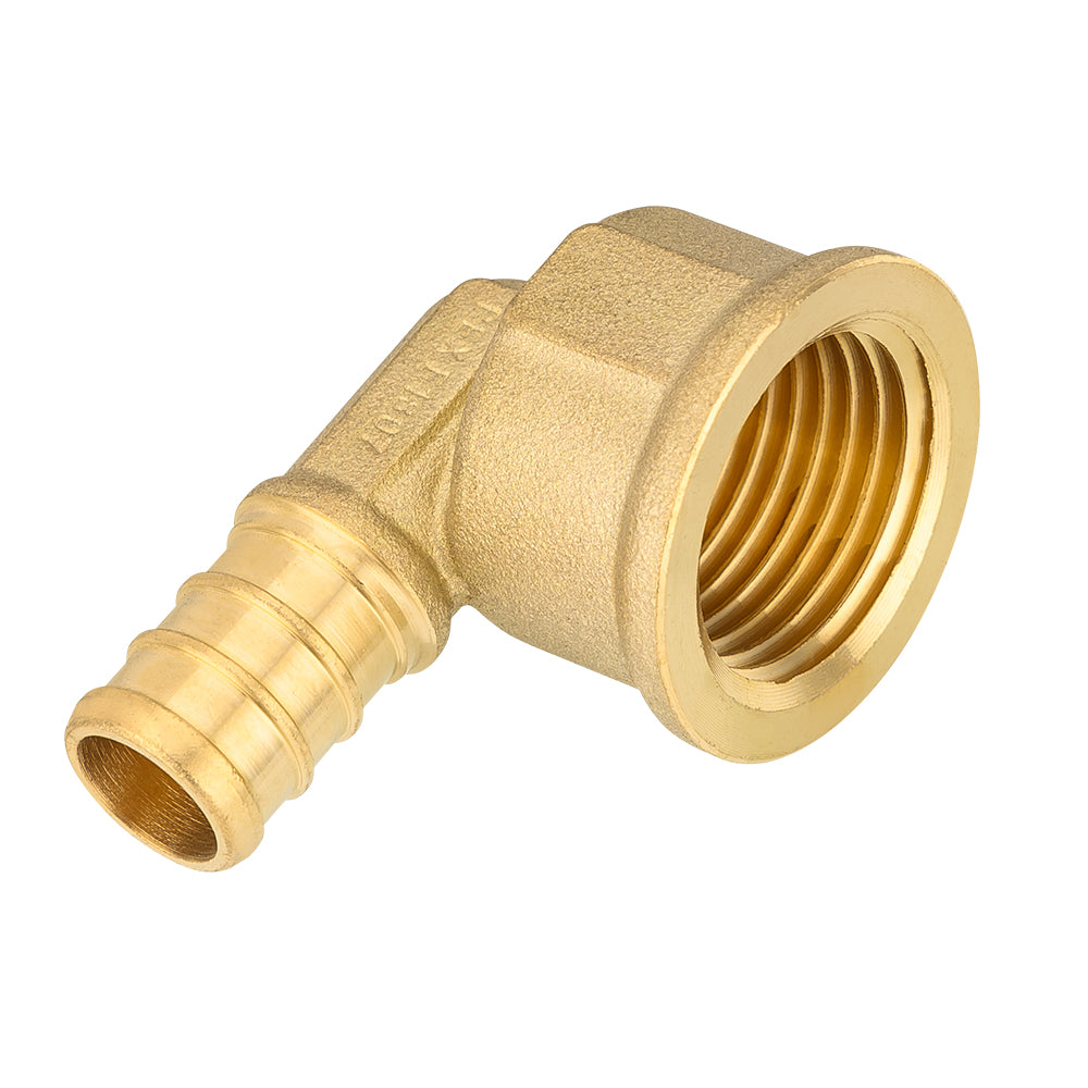PEX-B Crimp 1/2" PEX x 1/2" Female Threaded Elbow (Lead Free)