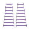 Purple Stretchy Tieless Silicone Elastic Shoelaces | 16 Straps The Original Stretchlace