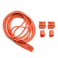 Orange Quick Lock No Tie Elastic Shoelaces The Original Stretchlace