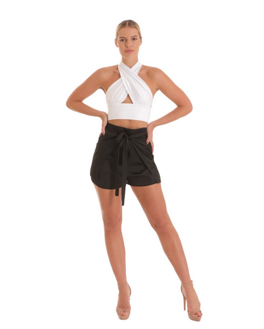 Baliawear Baliawear Wrap Short - Viscose Satin
