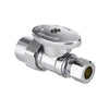 1/2" CPVC x 3/8" OD Compr. Straight Stop Valve, 1/4 Turn (Lead Free)