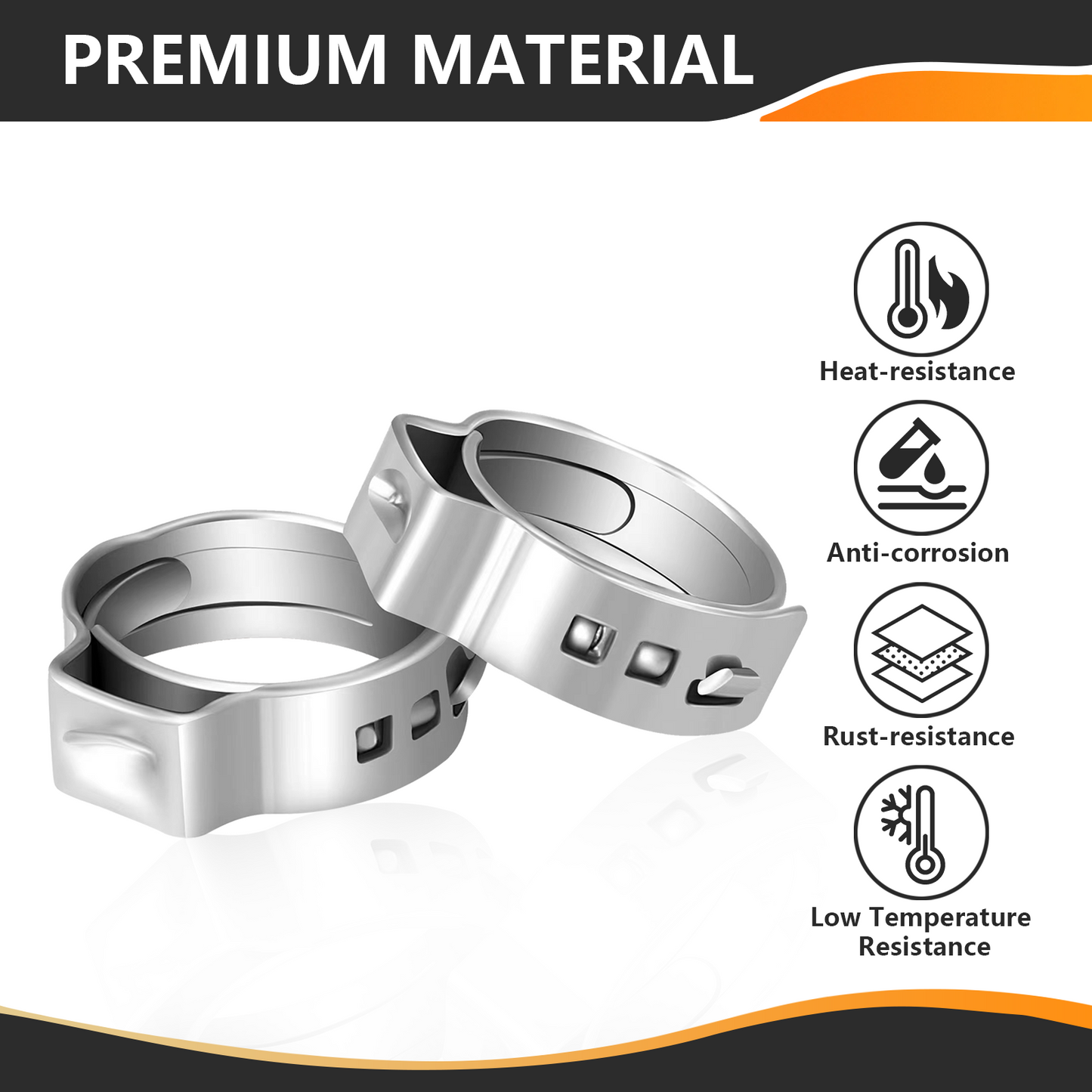 PEX Clamp Rings 5/8" (120) In Bottle