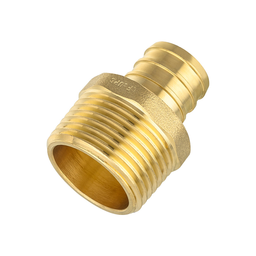 30 Pcs PEX-B Crimp 3/4" PEX x 1" Male Threaded Adapter (Lead Free)