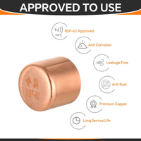 3/4" Solder Copper Pipe End Cap (Plug) Plumbingsell