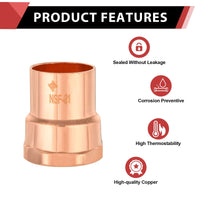 2" C X FNPT Copper Female Adapter Plumbingsell
