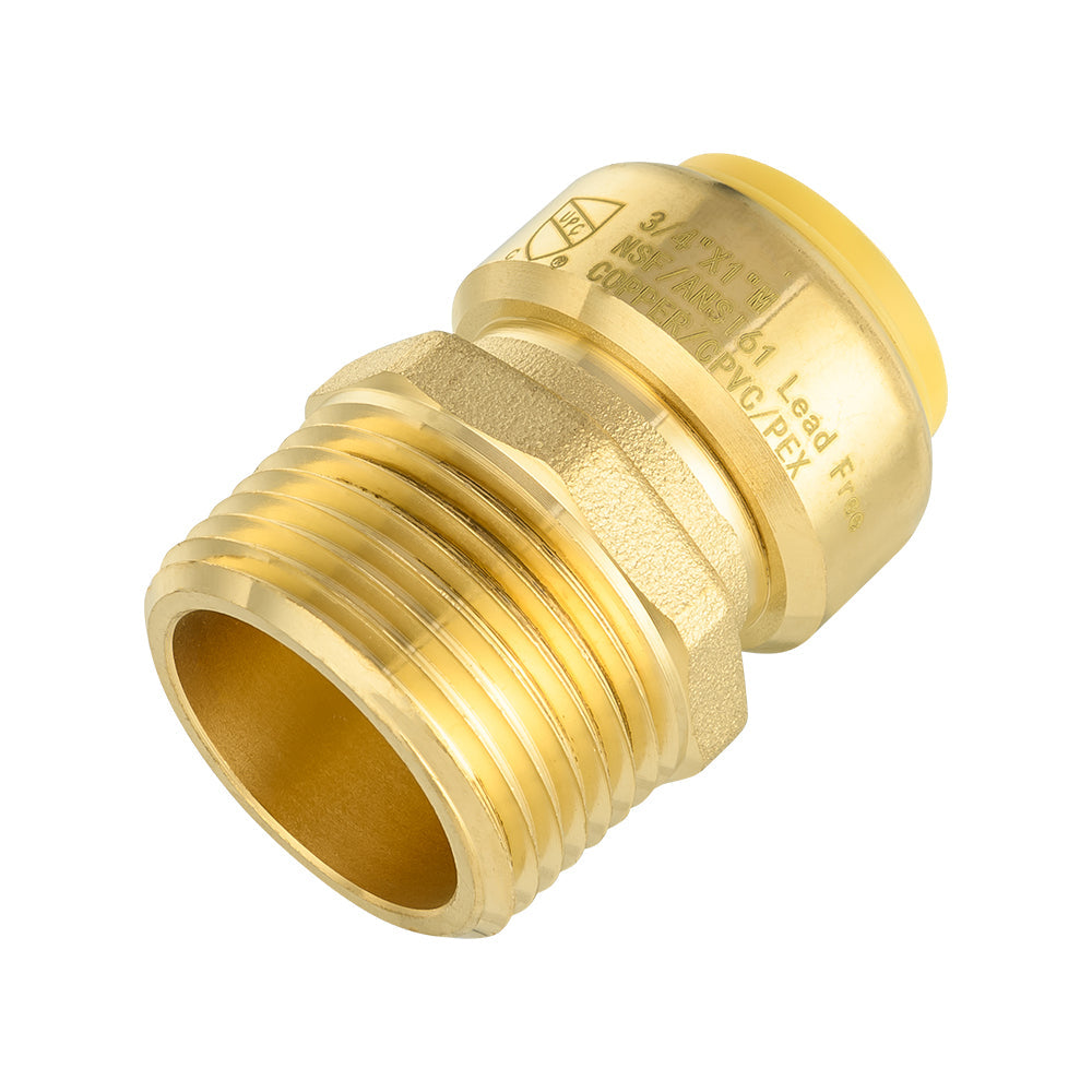 30 Pcs 3/4" x 1" M Push Fit Male Adapter