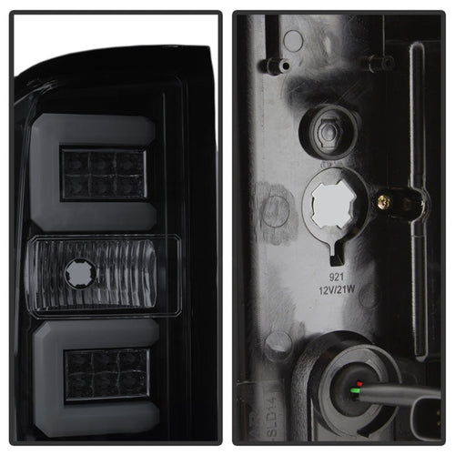Spyder Chevy Silverado 16-17 Light Bar LED Tail Lights - Black Smoke ALT-YD-CS16-LED-BSM OffRoadUSA.com