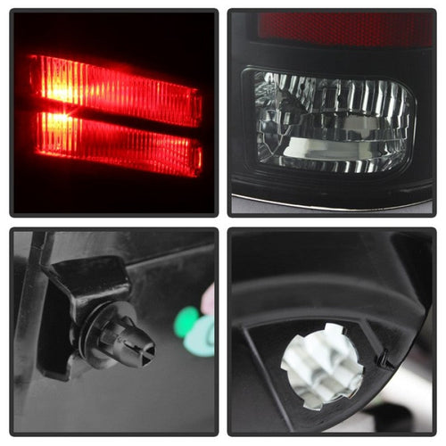 Spyder Dodge Ram 1500 09-14 LED Tail Lights Incandescent- Blk Smke ALT-YD-DRAM09-LED-BSM OffRoadUSA.com