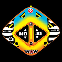 WOW Sports Mojo 1-2 Person Towable Water Tube For Pool and Lake (16-1060) Jupiter Gear