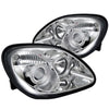 Spyder Mercedes Benz SLK 98-04 Projector Halogen Model- LED Halo Chrm PRO-YD-MBSLK98-1PC-HL-C OffRoadUSA.com