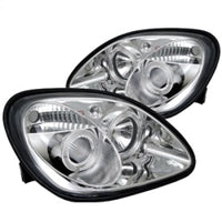 Spyder Mercedes Benz SLK 98-04 Projector Halogen Model- LED Halo Chrm PRO-YD-MBSLK98-1PC-HL-C OffRoadUSA.com