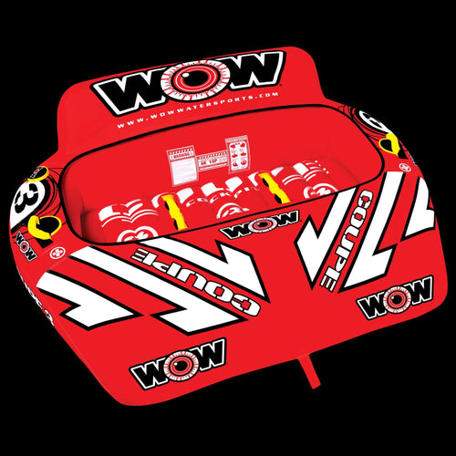 WOW Sports 3 Person Coupe Cockpit Towable Water Tube For Pool and Lake (15-1040) Jupiter Gear