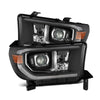AlphaRex 07-13 Toyota Tundra/08-17 Toyota Sequoia MK II LUXX-Series LED Projector Headlights Black (With Level Adjuster) OffRoadUSA.com