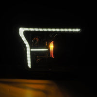 AlphaRex 18-20 Ford F150 (MK II 14th Gen Style) PRO-Series Halogen Projector Headlights Alpha-Black OffRoadUSA.com