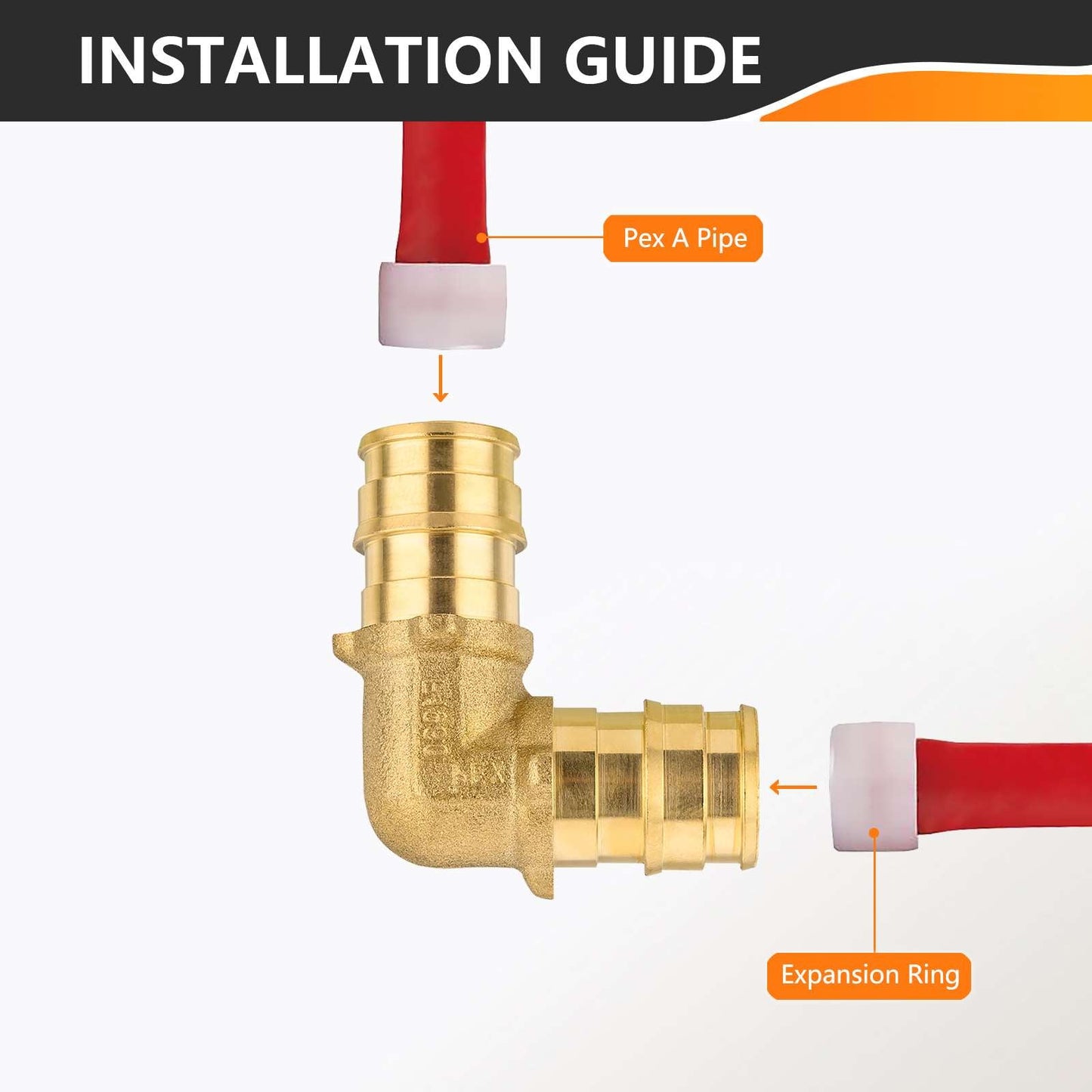 PEX A Expansion 1/2" PEX x 1/2" PEX Elbow (Lead Free) Plumbingsell