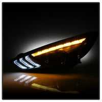 Spyder 15-18 Ford Focus Projector Headlights - Seq Turn Light Bar - Black PRO-YD-FF15-LBSEQ-BK OffRoadUSA.com