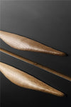Lacquered Walnut "Manta" Wood Drawer Handles Euro • Knobs
