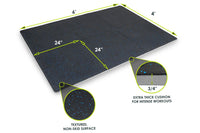 Rubber Top Exercise Puzzle Mat 0.75in 24sqft Jupiter Gear