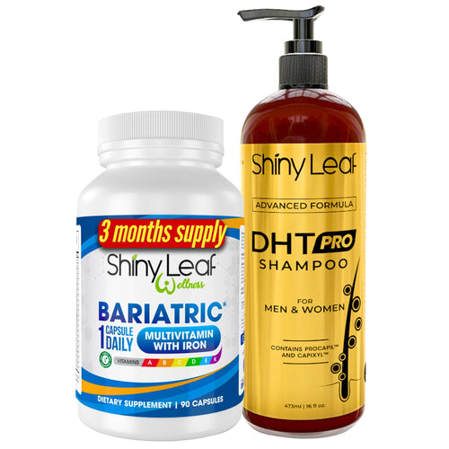 Shiny Leaf Bariatric Multivitamin with Iron With DHT Pro Shampoo