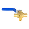 1" PEX Crimp Drop Ear Ball Valve, Blue (Lead Free) Plumbingsell