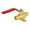 1" PEX Crimp Drop Ear Ball Valve, Red (Lead Free) Plumbingsell