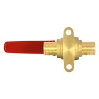 1" PEX Crimp Drop Ear Ball Valve, Red (Lead Free) Plumbingsell