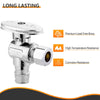 10 Pcs 1/2" PEX Expansion x 3/8" OD Compr. Angle Stop Valve, 1/4 Turn (Lead Free) Plumbingsell