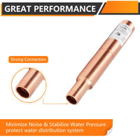 1/2" Male Sweat, Straight Copper Water Hammer Arrestor Plumbingsell