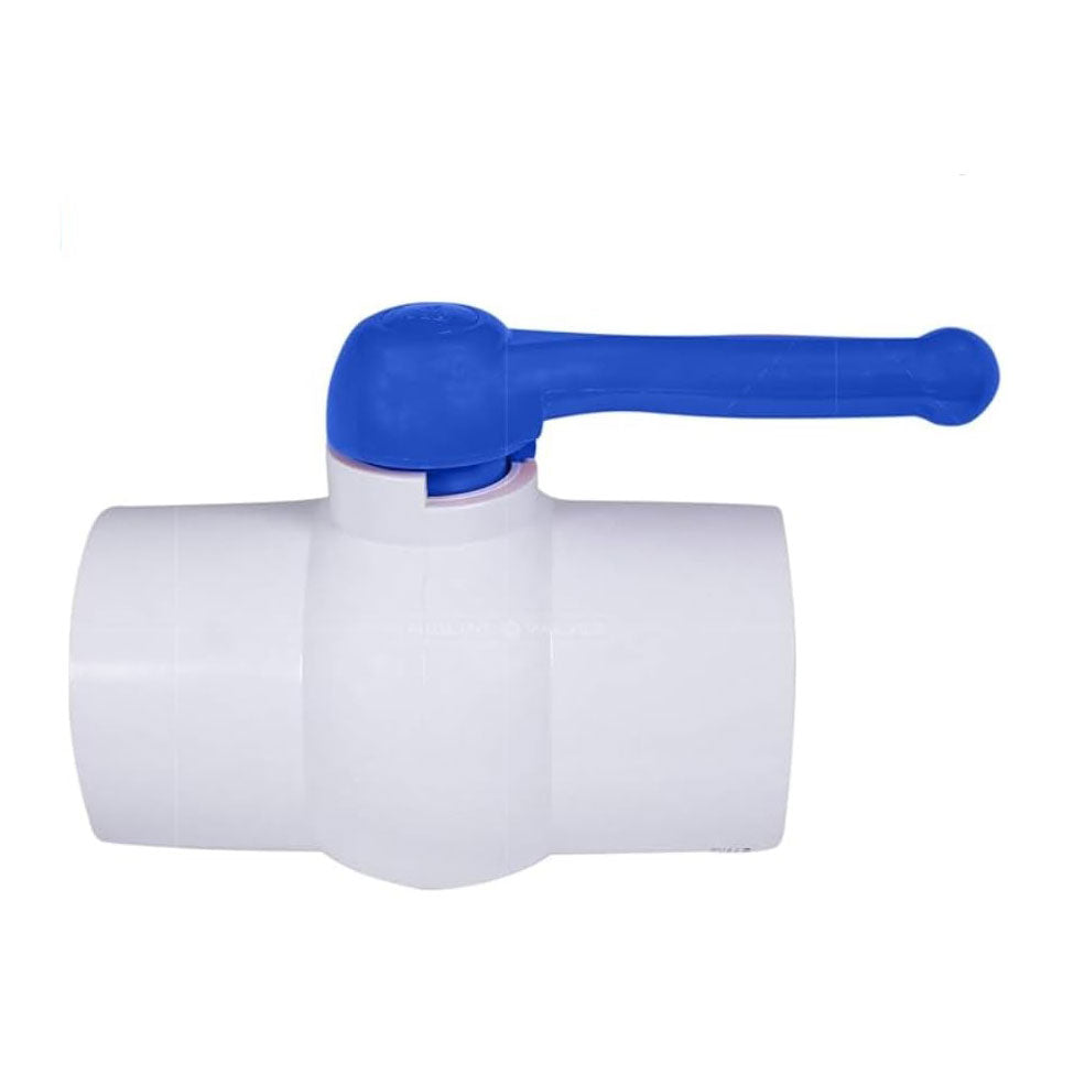 10 Pcs 2-1/2" PVC Ball Valve, Solvent Weld, Sch. 40