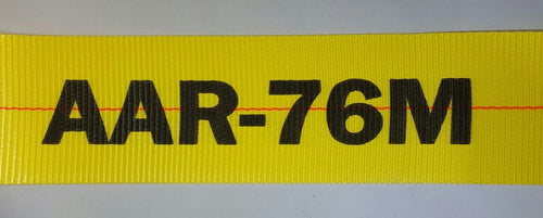 4"x 30 Ft Heavy Duty Ratchet Strap w/ Flat Hook - AAR Webbing | R430FAAR RatchetStrap.Com