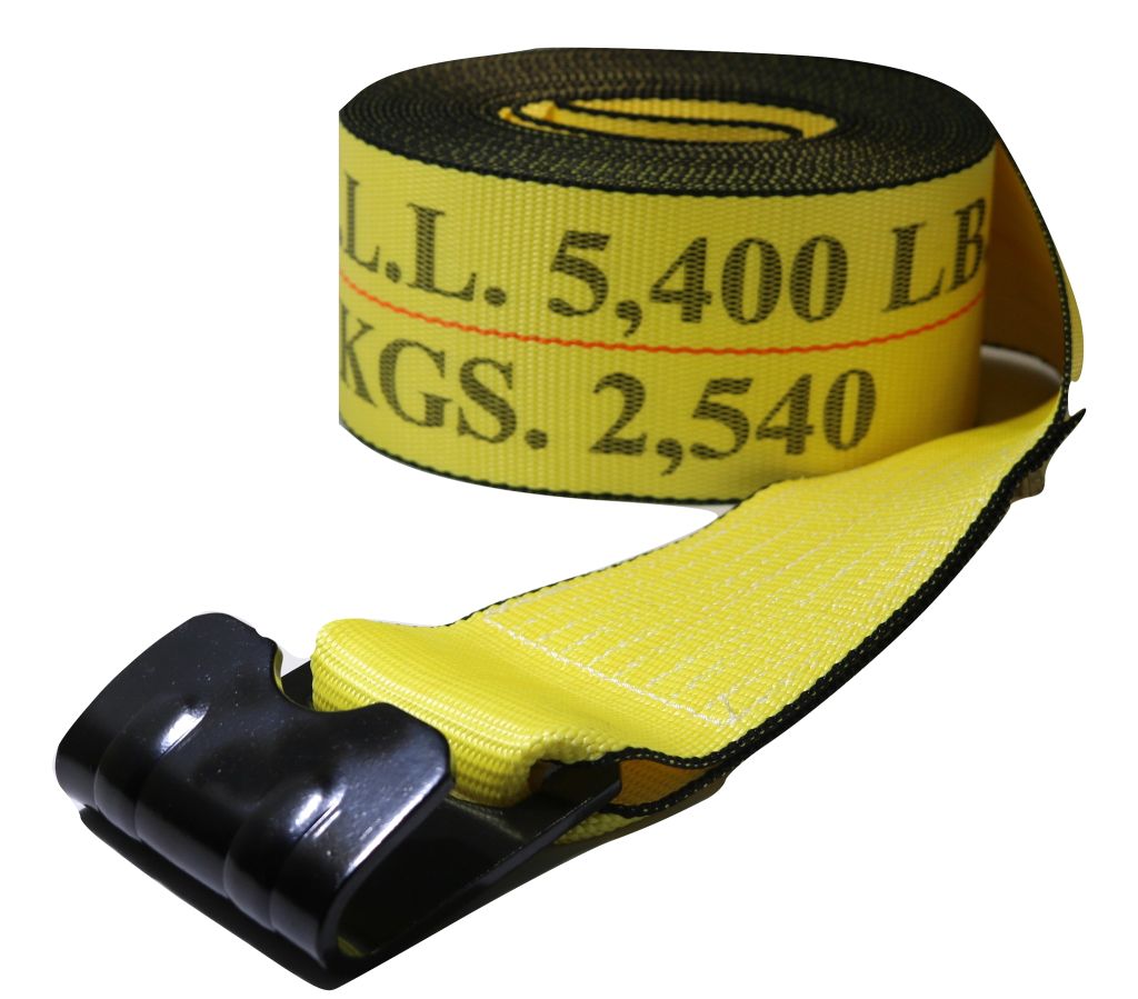 4" Winch Strap w/ Flat Hook | FLATBED STRAP