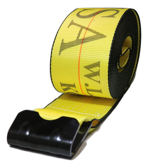 4" Winch Strap w/ Flat Hook | FLATBED STRAP RatchetStrap.Com