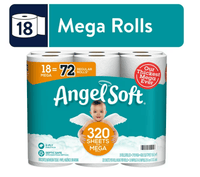 Angel Soft Toilet Paper; 18 Mega Rolls EasyOptionXY LLC