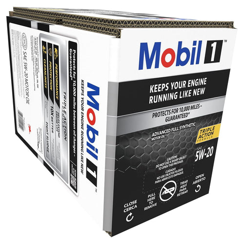 Mobil 1 Advanced Full Synthetic Motor Oil 5W-20, 12 qt Bag in Box EasyOptionXY LLC