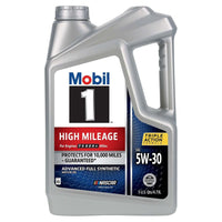 Mobil 1 High Mileage Full Synthetic Motor Oil 5W-30, 5 qt (3 Pack) EasyOptionXY LLC
