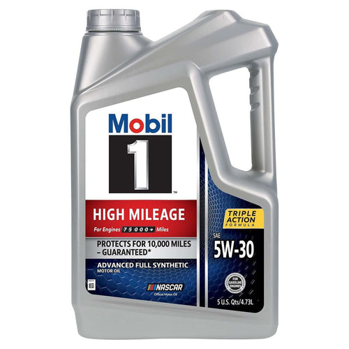 Mobil 1 High Mileage Full Synthetic Motor Oil 5W-30, 5 qt (3 Pack) EasyOptionXY LLC