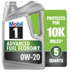 Mobil 1 Advanced Fuel Economy Full Synthetic Motor Oil 0W-20, 5 Quart EasyOptionXY LLC