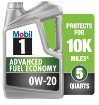 Mobil 1 Advanced Fuel Economy Full Synthetic Motor Oil 0W-20, 5 Quart EasyOptionXY LLC