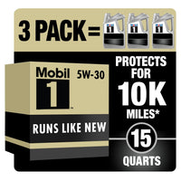Mobil 1 Advanced Full Synthetic Motor Oil 5W-30, 5 qt (3 Pack) EasyOptionXY LLC